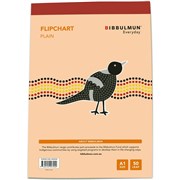BIBBULMUN FLIPCHART PAD A1 50 LEAF PLAIN 594X841MM