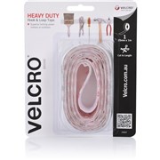 VELCRO BRAND HOOK  LOOP TAPE HEAVY DUTY 25MM X 1M WHITE