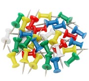 PUSH PINS ASSORTED MARBIG 975268 ACO975268 PK30