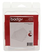 BADGY 76MM THICK CARDS WHITE PK100