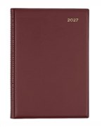 COLLINS BELMONT DIARY DAY TO A PAGE A5 BURGUNDY 2027