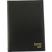 BUSINESS DIARY BLACK A4 1 DAY TO A PAGE 1 HR 2027