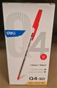 BALLPOINT PEN MEDIUM RED  BOX 50 BX50