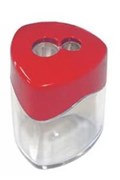 STAT SHARPENER DOUBLE Metal With Canister Assorted EACH
