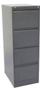 GO 4 DRAWER FILING CABINET H1321xw460xd620mm Graphite Ripple