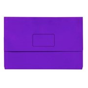 DOCUMENT WALLET FOOLSCAP SLIMPICK MANILLA BRIGHT PURPLE EACH 4004319
