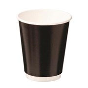 CASTAWAY CUP DOUBLE WALL BLACK  280ML PK25
