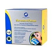 AF SCREENCLENE WET WIPE SACHETS  ASCS100 SCS100 BOX100