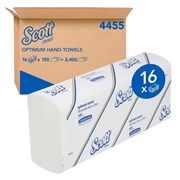 SCOTT 4455 OPTIMUM HAND TOWELS 24CM X 24CM 150SHEET CTN16