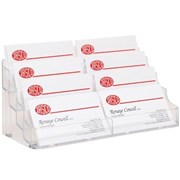 DEFLECTO BUSINESS CARD HOLDERS 8 TIER LANDSCAPE 70801