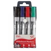 WHITEBOARD MARKER ASSORTED WALLET 4 48009