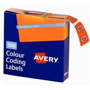 ALPHABETICAL COLOUR CODING LABELS  C  BOX OF 500 BX500
