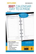 DAYPLANNER PERSONAL EDITION REFILLS 6 RING DAILY DATED 1 YEAR 2027