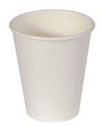 SINGLE WALL WHITE 8OZ CUPS BX1000