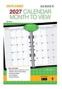 DAYPLANNER DESK EDITION REFILLS 7 RING MONTHLY DATED 1 YEAR 2027