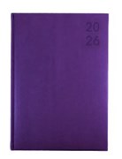 DEBDEN SILHOUETTE DIARY A4 1 DAY TO A PAGE PURPLE